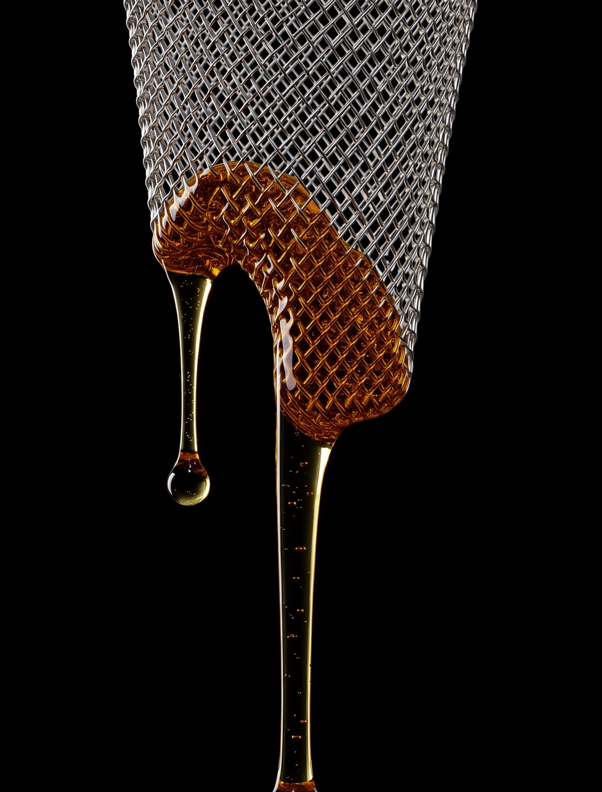 Macro botanical extraction closeup